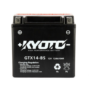 kyoto gtx14 bs ytx14-bs harley davidson fxsbe 1800 softail breakout 2006 2007