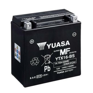 batteria yuasa ytx16-bs suzuki lt-a 500 vinson automatic 4wd 2008