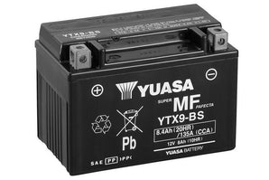 yuasa ytx9-bs btx9-bs vespa et4 125 1996 1997 1998 1999 2000 2001 2002 2003 2004