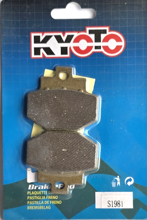 pastiglie freno posteriori kyoto s1981 piaggio vespa gts 125   2007-2012